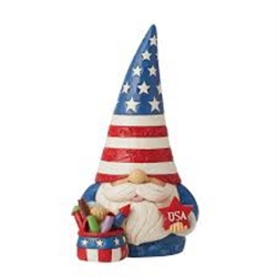 Jim Shore HWC Patriotic Gnome with Fireworks
